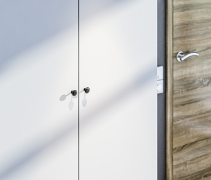 Шкаф 2х дверный Макс 1000 Белый