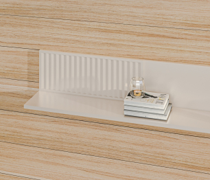 Полка Турин СБ-3569 Кашемир серый,МДФ Кашемир