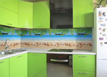 Кухонный фартук Острова 2000x600x1.5 мм глянец