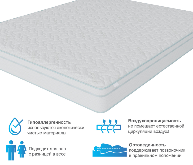 Другие размеры, Матрас Тропикана-Агама в чехле Cooler 900*1900