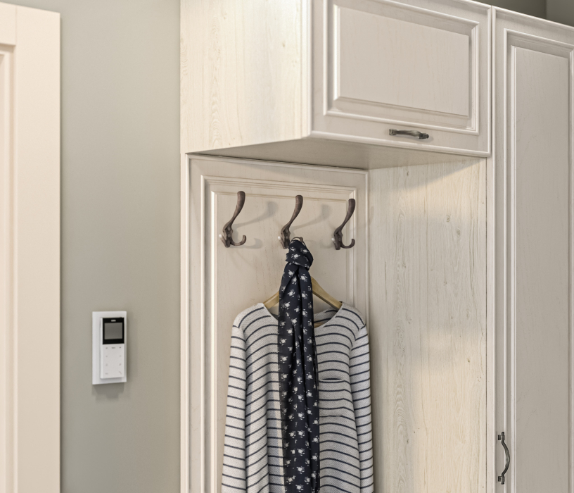 Прихожие, Прихожая Гранд / Ливерпуль СБ-3509 Дуб Приморский Белый/МДФ Классика Светлый