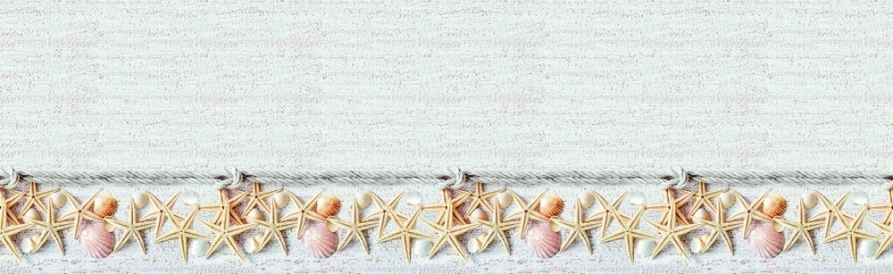 Стеновые панели из АБС-пластика, Кухонный фартук Ракушки 2000x600x1.5 мм глянец