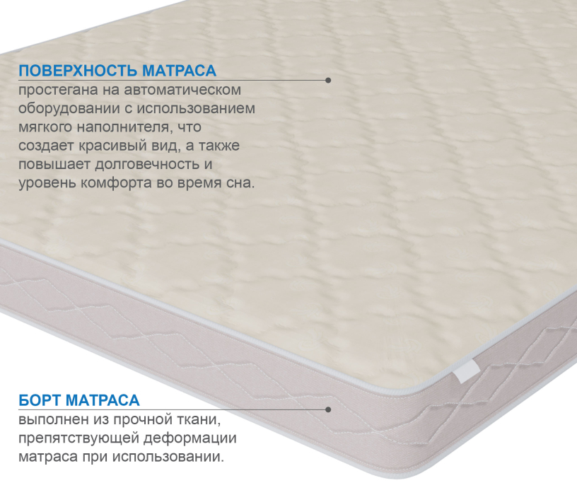 Беспружинные матрасы, Матрас Классик-Кармен плюс 900х1900