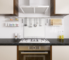 Аксессуары для кухни, Защитный экран для кухни из закалённого стекла 500*600 мм.