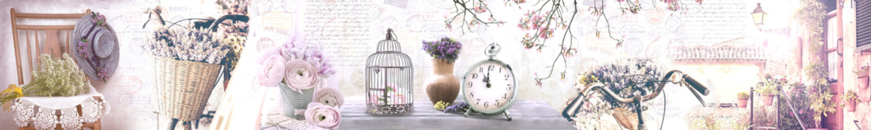 Кухонный фартук Весеннее настроение 3000x600x1.5 мм глянец