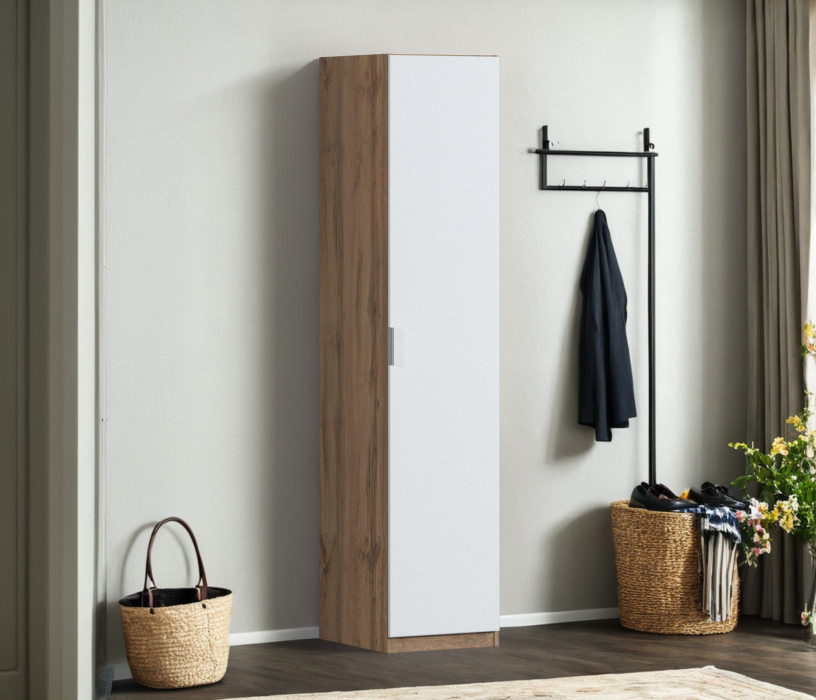 Для одежды, Шкаф однодверный Макс 500 мм, вариант №5 (ЛДСП, корпус дуб вотан)