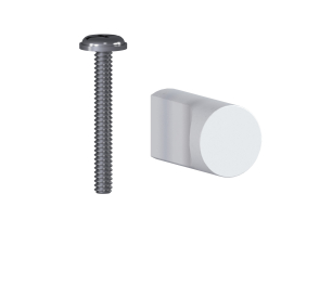 Ручка-кнопка FB 071.000 Белый матовый №19 Винт М4*20-1 шт. ПЗСУ Валмакс