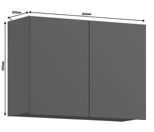 Леон шкаф навесной 2 дв 80х59 см