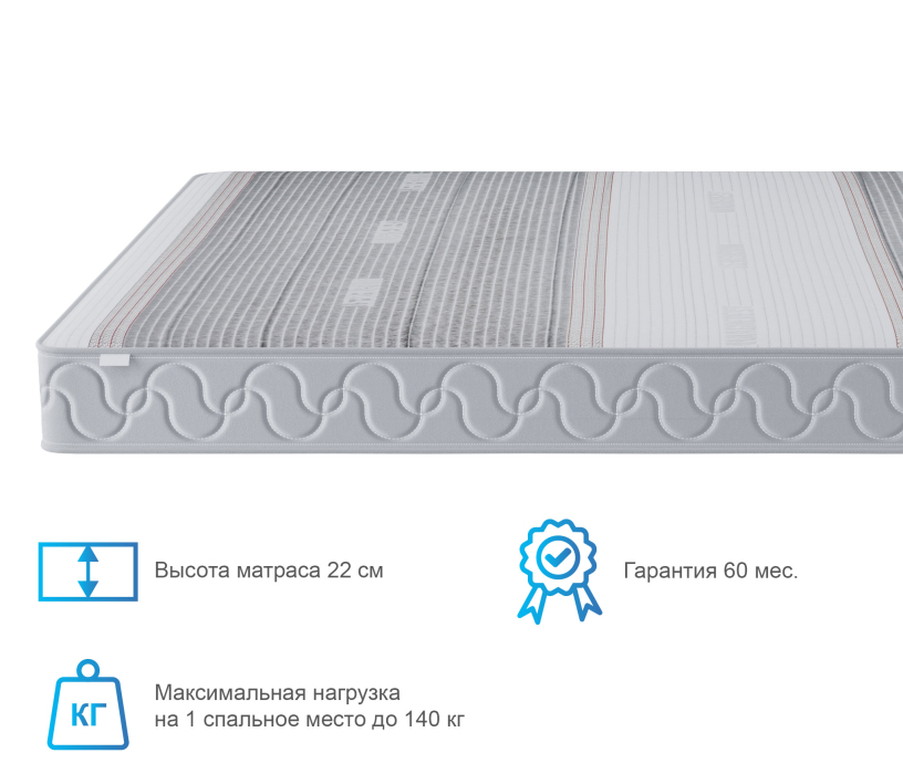 Другие размеры, Матрас Тропикана-Агама в чехле Magnetic 1200х1900