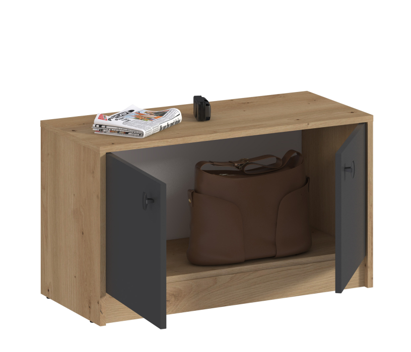 Угловые, Комплект Сидней (шкаф и тумба), Дуб Дикий/Диамант серый