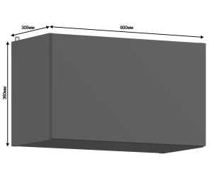 Леон шкаф навесной 1 дв 60х36 см