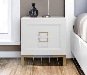 Тумба Ассоль СБ-3436 Белый/МДФ Белый