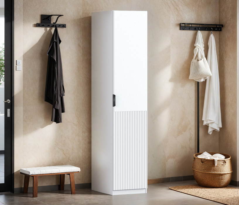 Для одежды, Шкаф однодверный Макс 500 мм, вариант №3 (ЛДСП/МДФ)