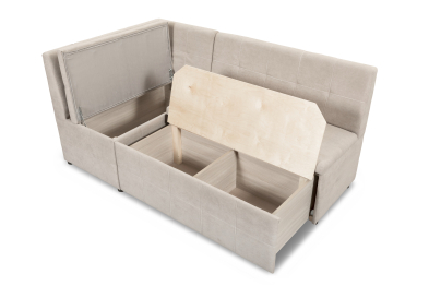 Кухонный угол Джой, левый, велюр