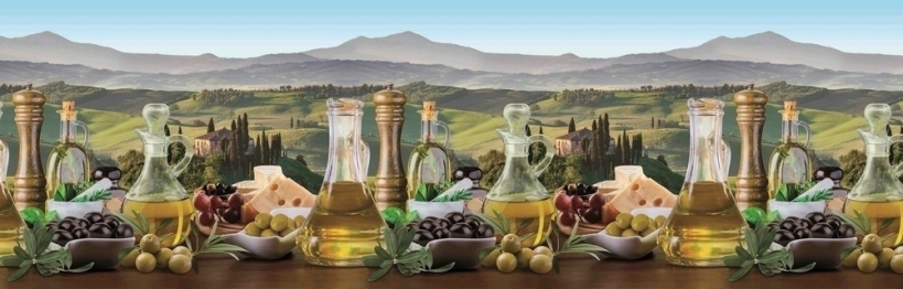 Кухонный фартук Прованс 3000x600x1.5 мм глянец