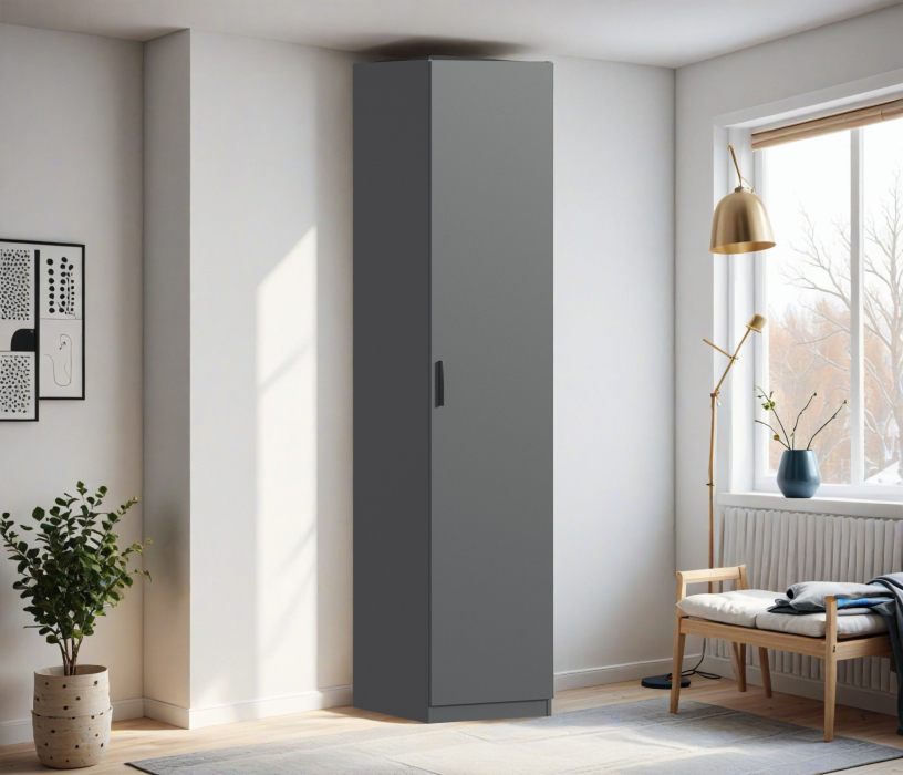 Для одежды, Шкаф однодверный Макс 500 мм, вариант №5 (ЛДСП/МДФ)