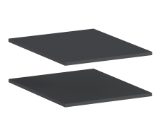 ГАРДЕРОБНЫЕ МАКС, Макс СБ-3227 Полки 500 Диамант серый (2шт) (опция)