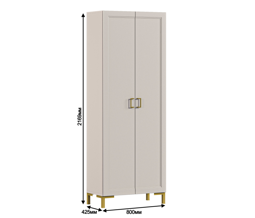 В спальню, Шкаф 2 дверный Ассоль СБ-3560