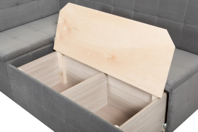 Кухонный угол Джой, левый, велюр