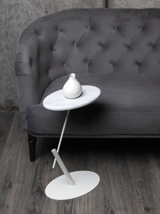 Журнальные столики, Приставной журнальный столик в стиле лофт круглый М015.6Д70