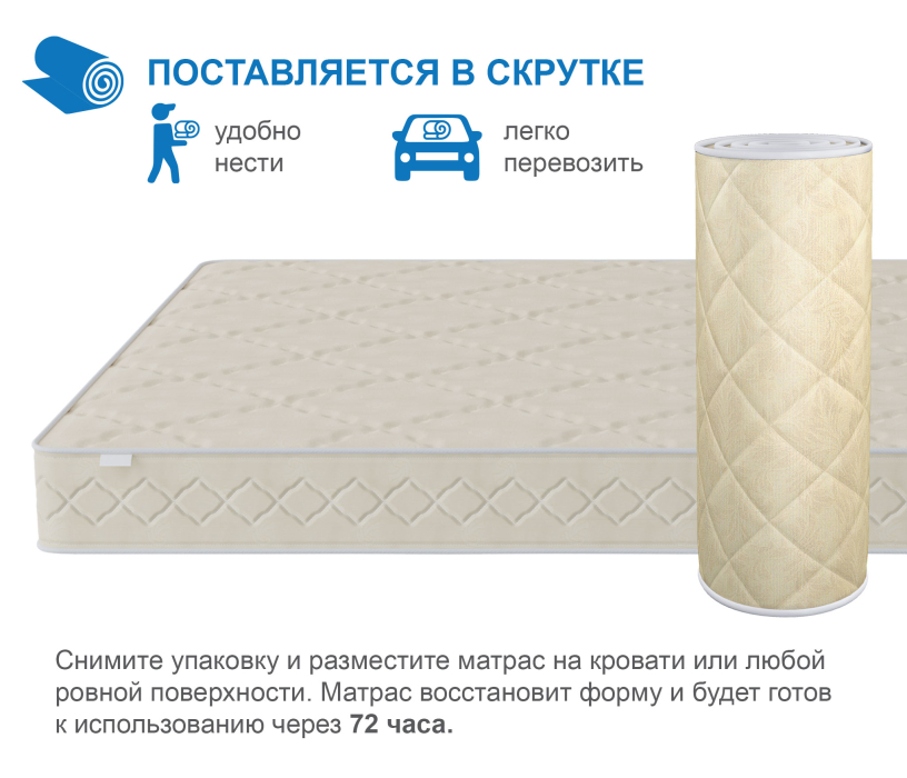 Матрасы 140 см, Матрас Классик-Орландо в скрутке 1400х1900