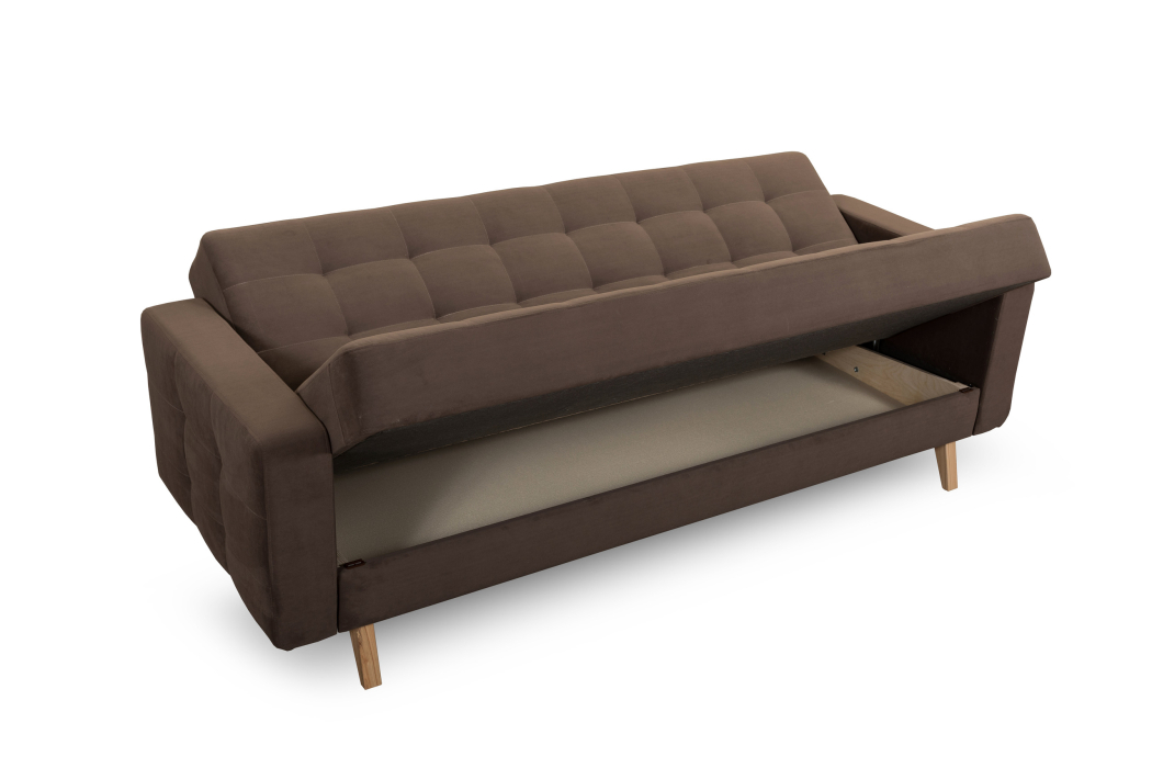 Диваны кровати со спальным местом, Диван-кровать Аврора, независимый пружинный блок, велюр