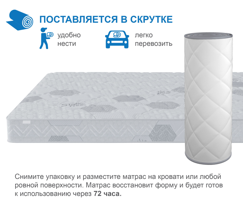 В скрутке, Матрас Сити-Альмерия в скрутке 900х1900