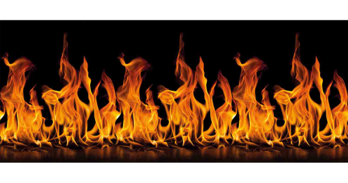 Кухонный фартук Огонь 3000x600x1.5 мм глянец